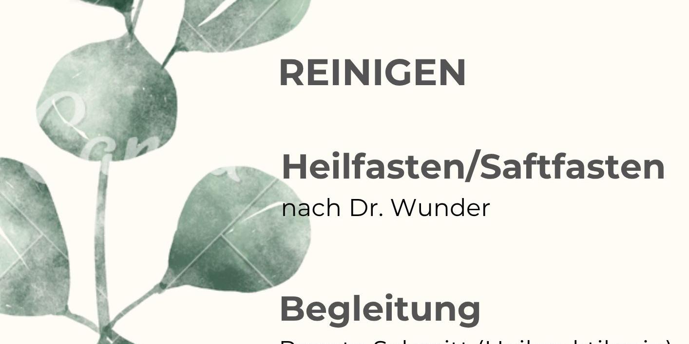 Man sieht die Einladung zum Heilfasten im Oktober 2026 in Mertloch